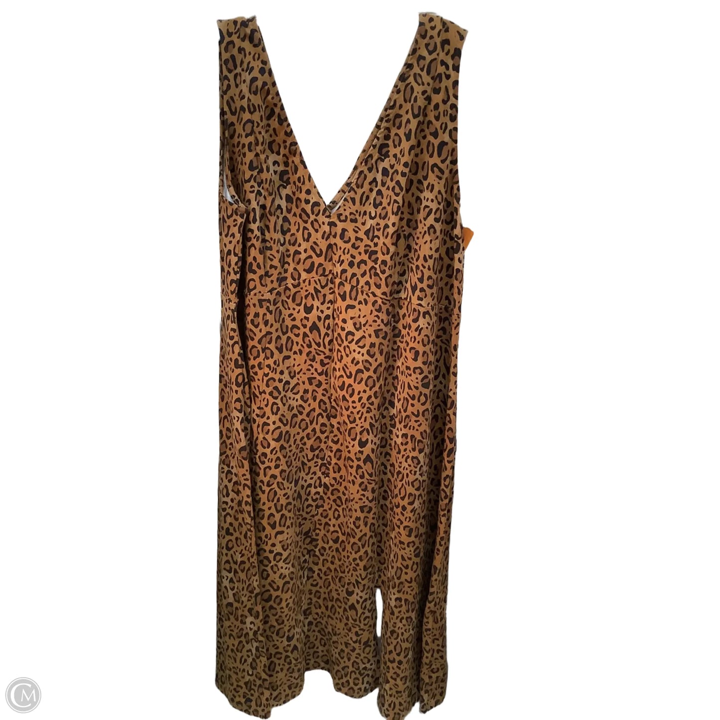 Dress Casual Midi By Ava & Viv In Leopard Print, Size: Xxl