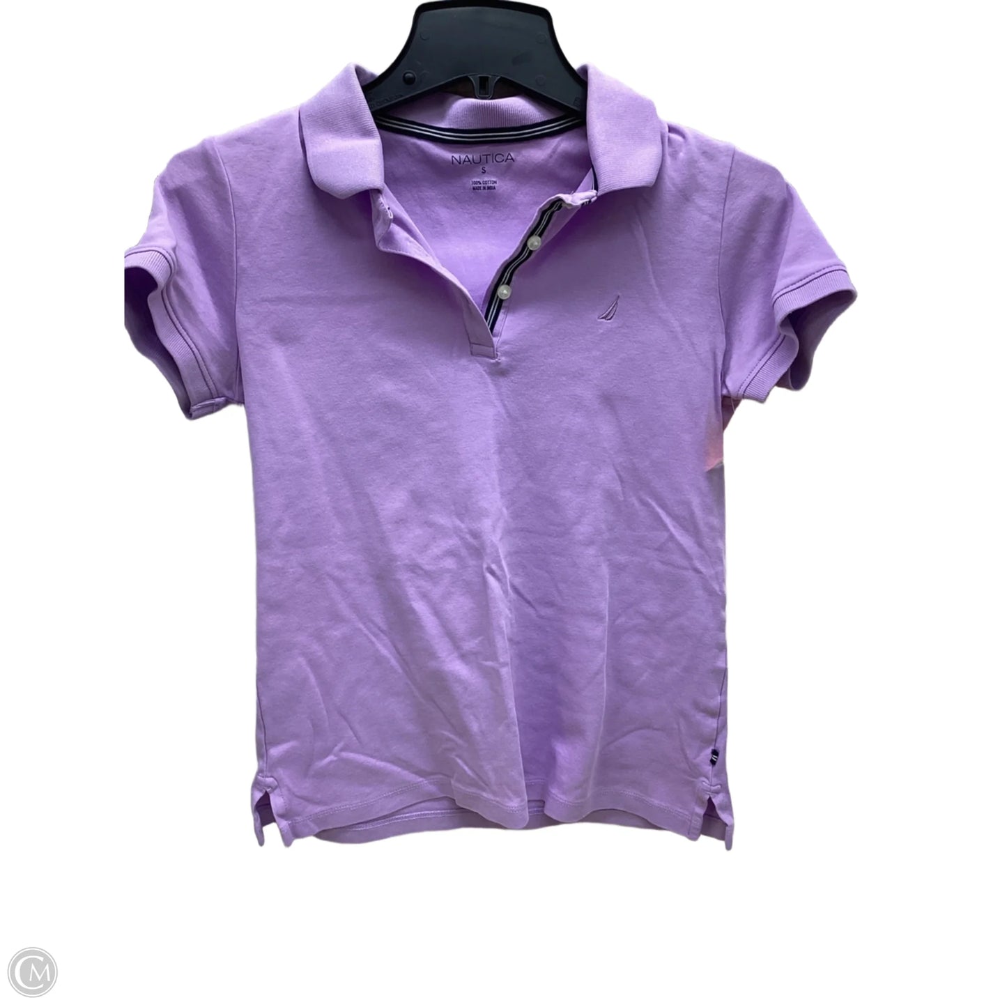 Top Short Sleeve By Nautica In Mauve, Size: S