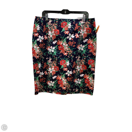 Skirt Midi By Talbots In Floral Print, Size: 16