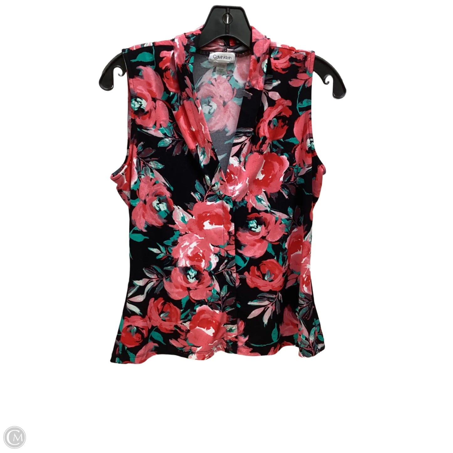 Top Sleeveless By Calvin Klein In Multi-colored, Size: S