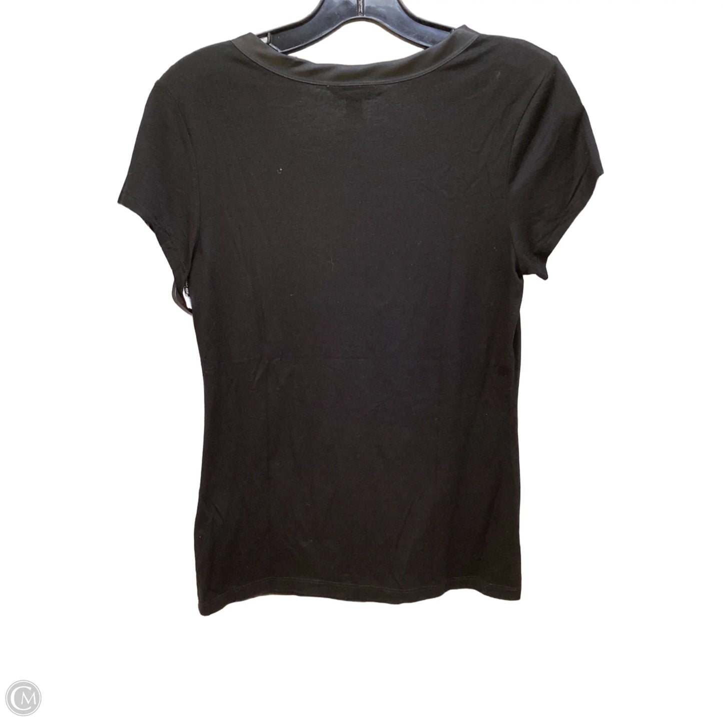 Top Short Sleeve By Banana Republic In Black, Size: S