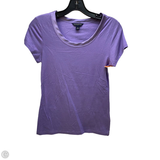 Top Short Sleeve By Banana Republic In Purple, Size: S