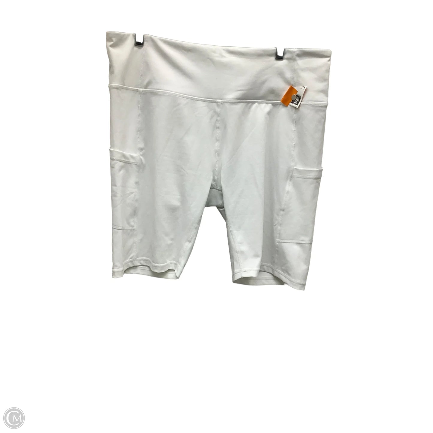 Athletic Shorts By Clothes Mentor In White, Size: 2x