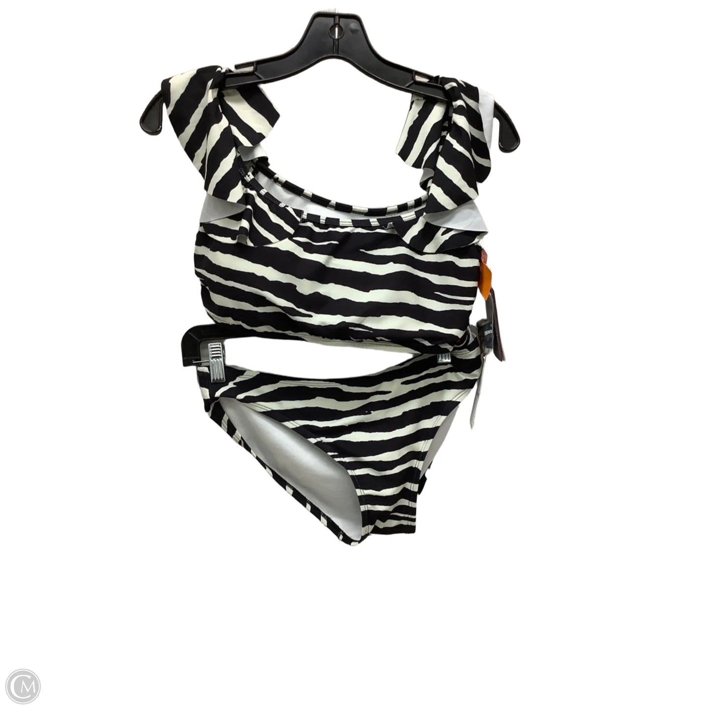 Swimsuit 2pc By Vince Camuto In Striped Pattern, Size: M