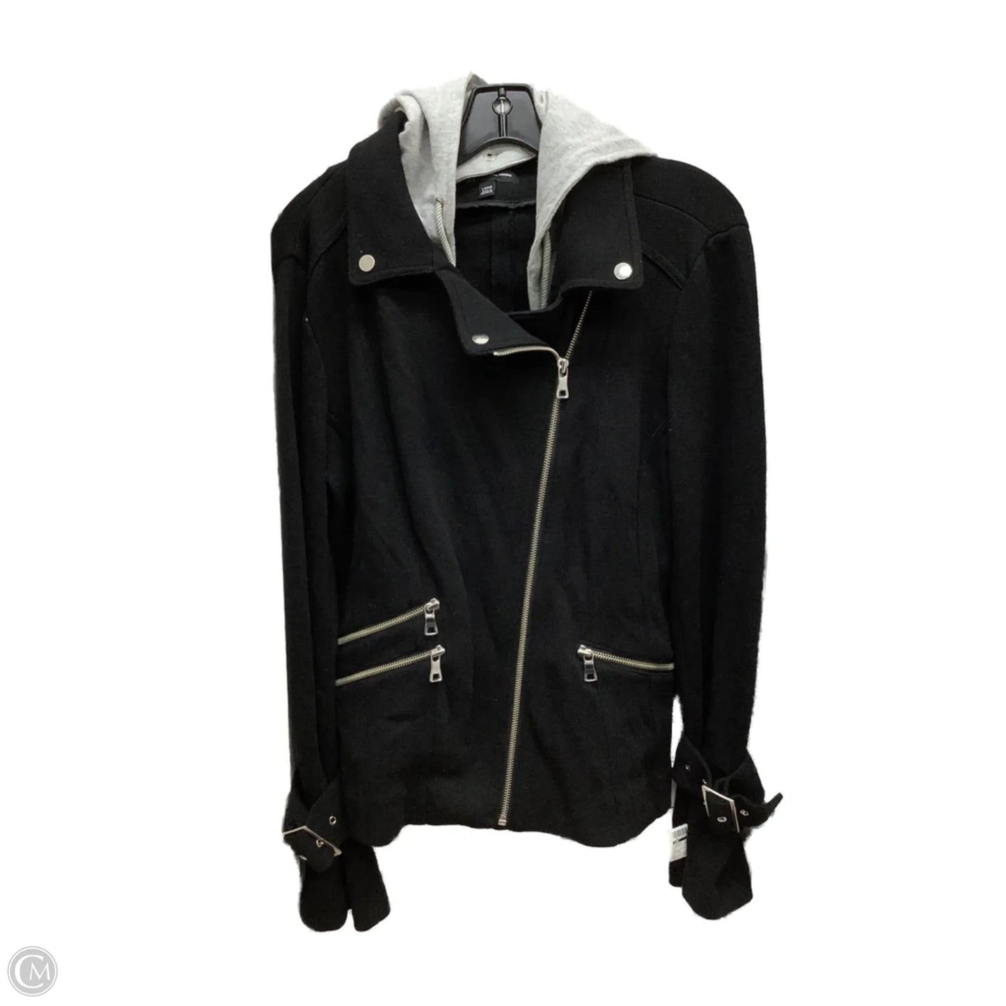 Jacket Other By Inc In Black & Grey, Size: L