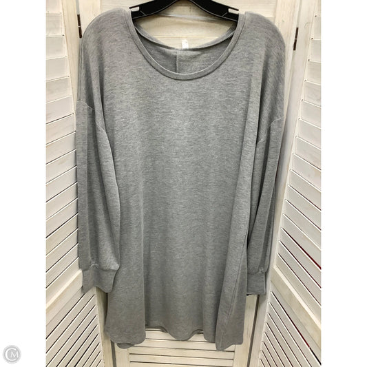 Dress Casual Midi By Cable And Gauge In Grey, Size: L