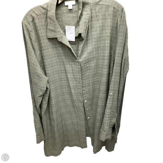 Top Long Sleeve By J. Jill In Grey, Size: Xl