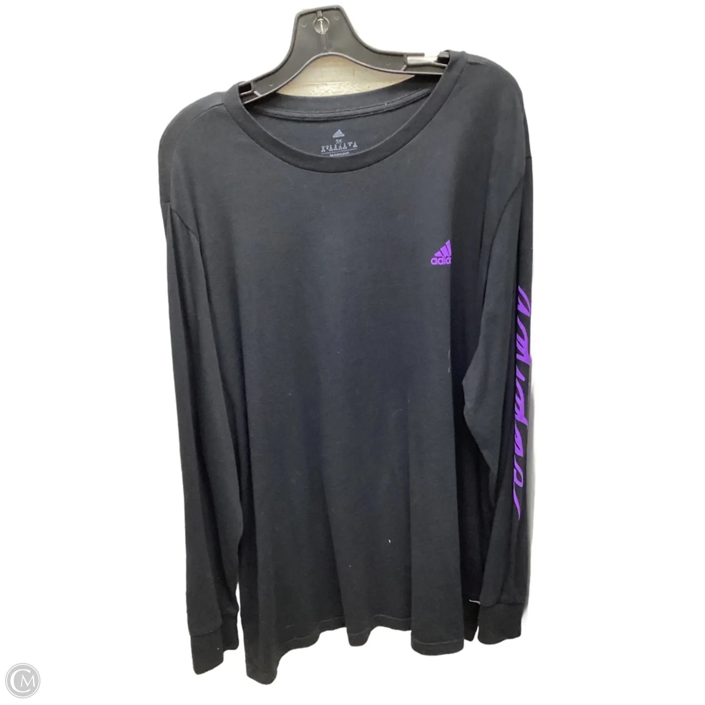 Top Long Sleeve By Adidas In Black, Size: 3x