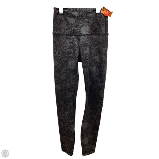 Athletic Leggings By Lululemon In Black & Grey, Size: 2