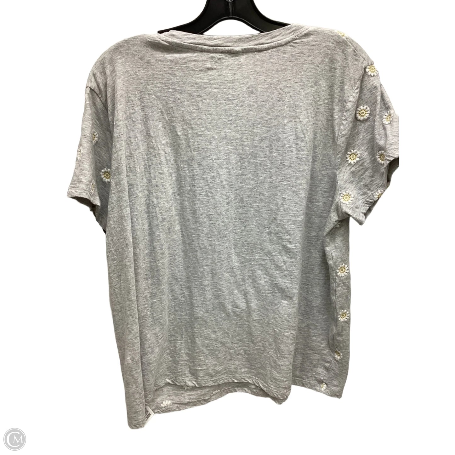 Top Short Sleeve By Lucky Brand In Grey, Size: Xl