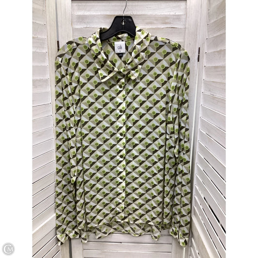 Top Long Sleeve By Cabi In Multi-colored, Size: Xl