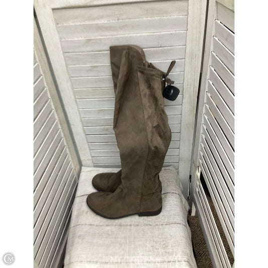 Boots Knee Heels By Style And Company In Brown, Size: 8