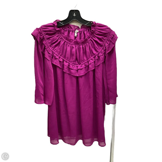 Top Short Sleeve By Cato In Purple, Size: 2x
