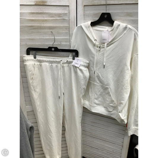 Athletic Pants 2pc By Auden In White, Size: Xl