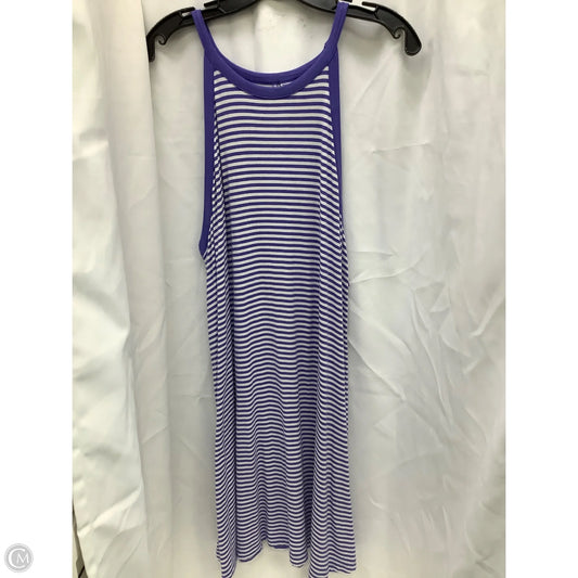 Dress Casual Midi By Old Navy In Striped Pattern, Size: L