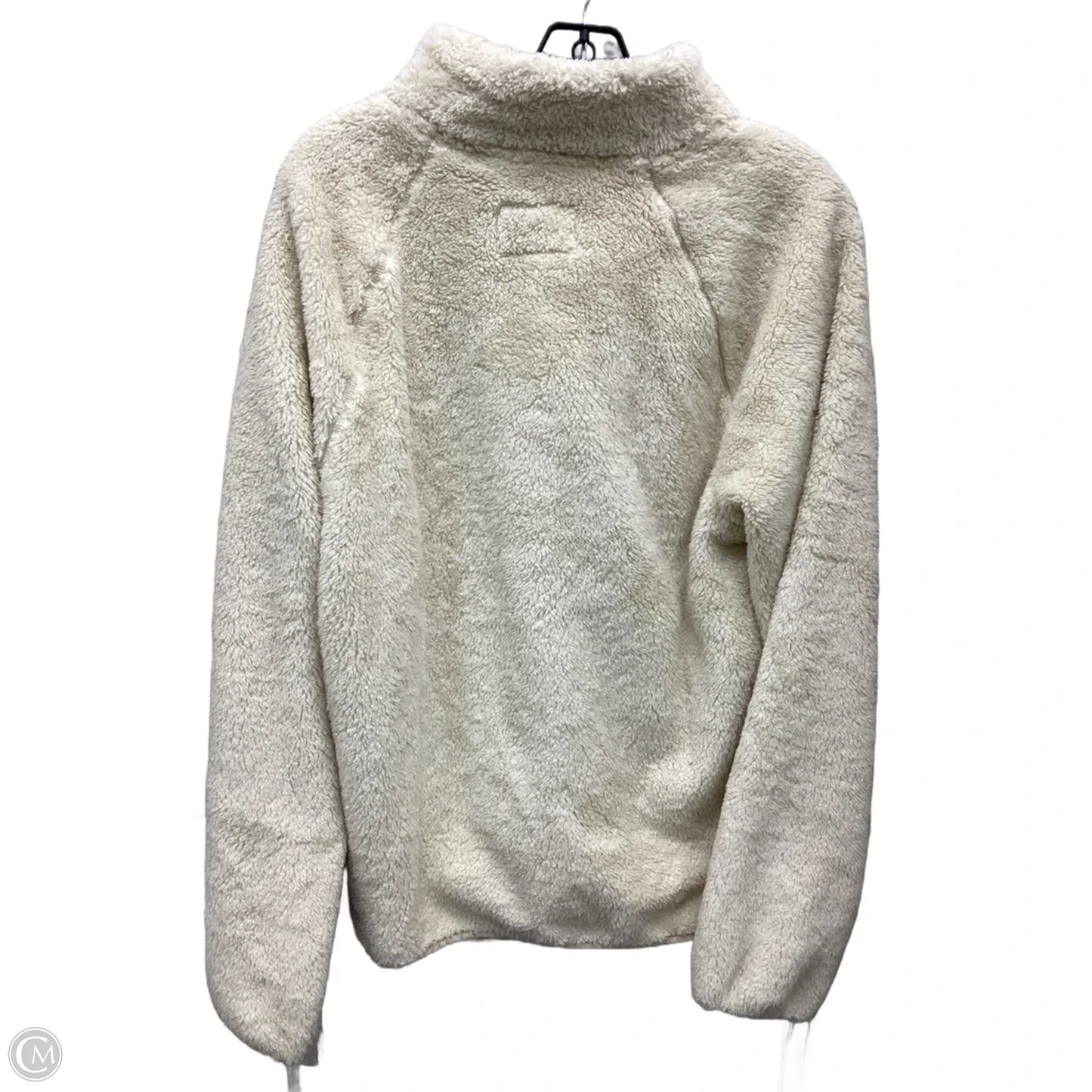 Jacket Fleece By Clothes Mentor In Ivory, Size: S