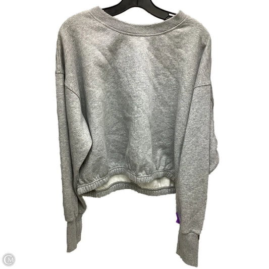 Sweatshirt Crewneck By Joy Lab In Grey, Size: L