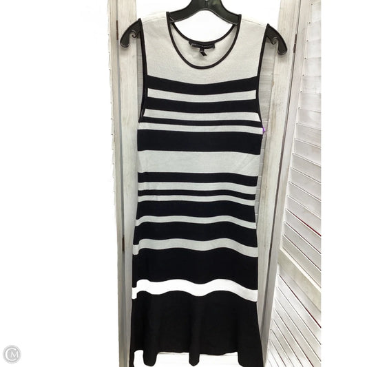 Dress Casual Midi By White House Black Market In Black & White, Size: S