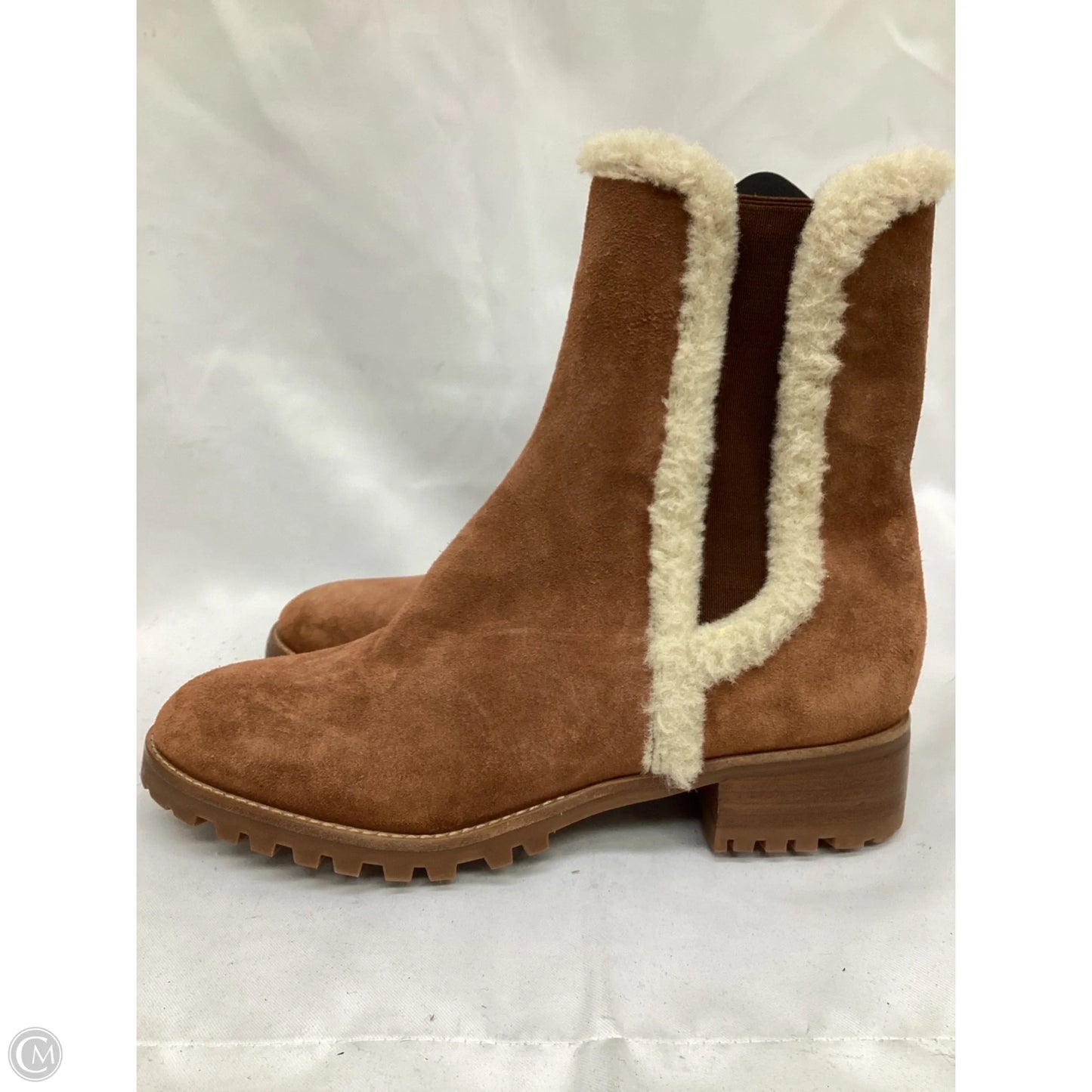 Boots Ankle Flats By Talbots In Brown, Size: 8.5