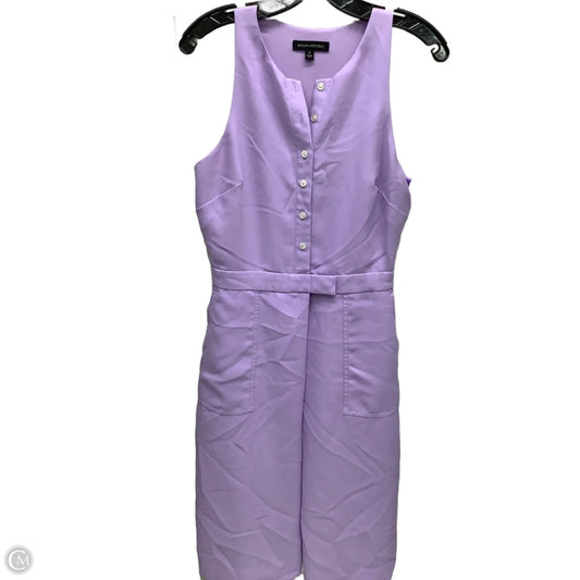 Dress Casual Midi By Banana Republic In Mauve, Size: 4