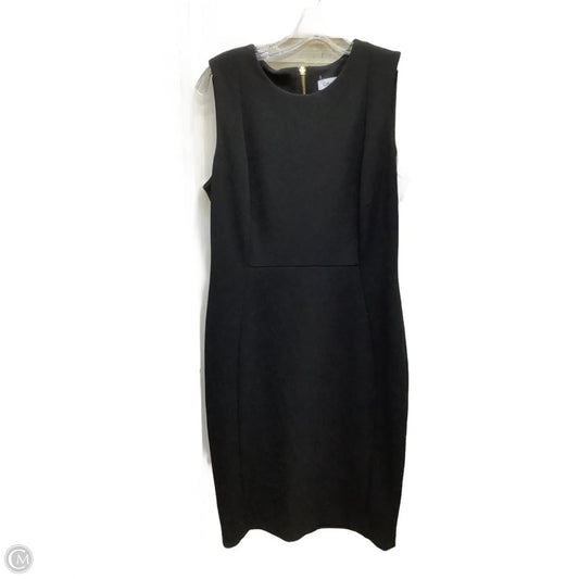 Dress Casual Midi By Calvin Klein In Black, Size: 8