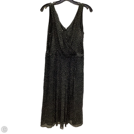 Dress Casual Midi By Talbots In Black & Cream, Size: 10
