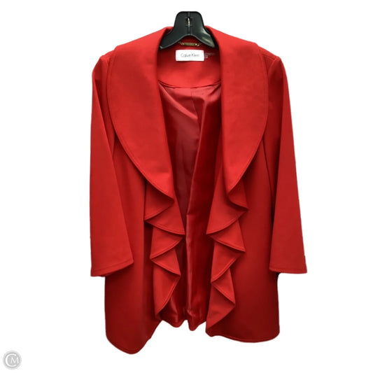 Blazer By Calvin Klein In Red, Size: 2