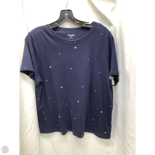 Top Short Sleeve By Old Navy In Multi-colored, Size: L