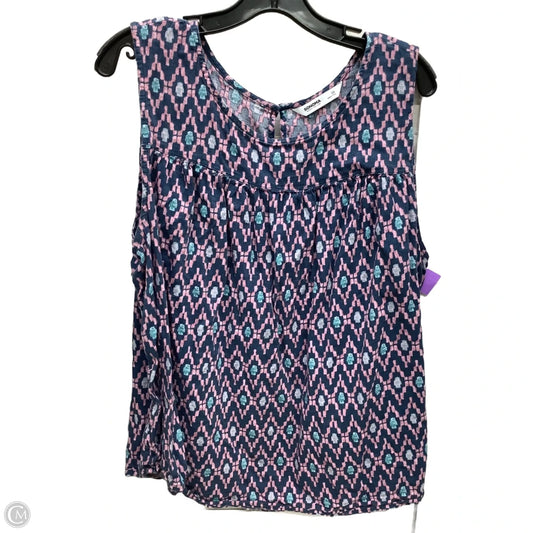 Top Sleeveless By Sonoma In Multi-colored, Size: 2x