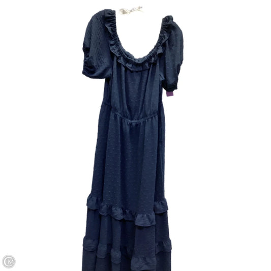 Dress Casual Maxi By Lane Bryant In Navy, Size: 16