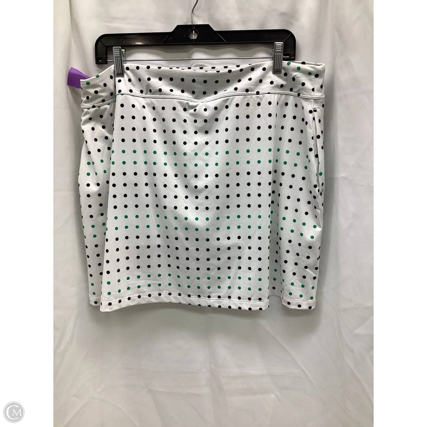 Athletic Skort By Nike In Polkadot Pattern, Size: Xl