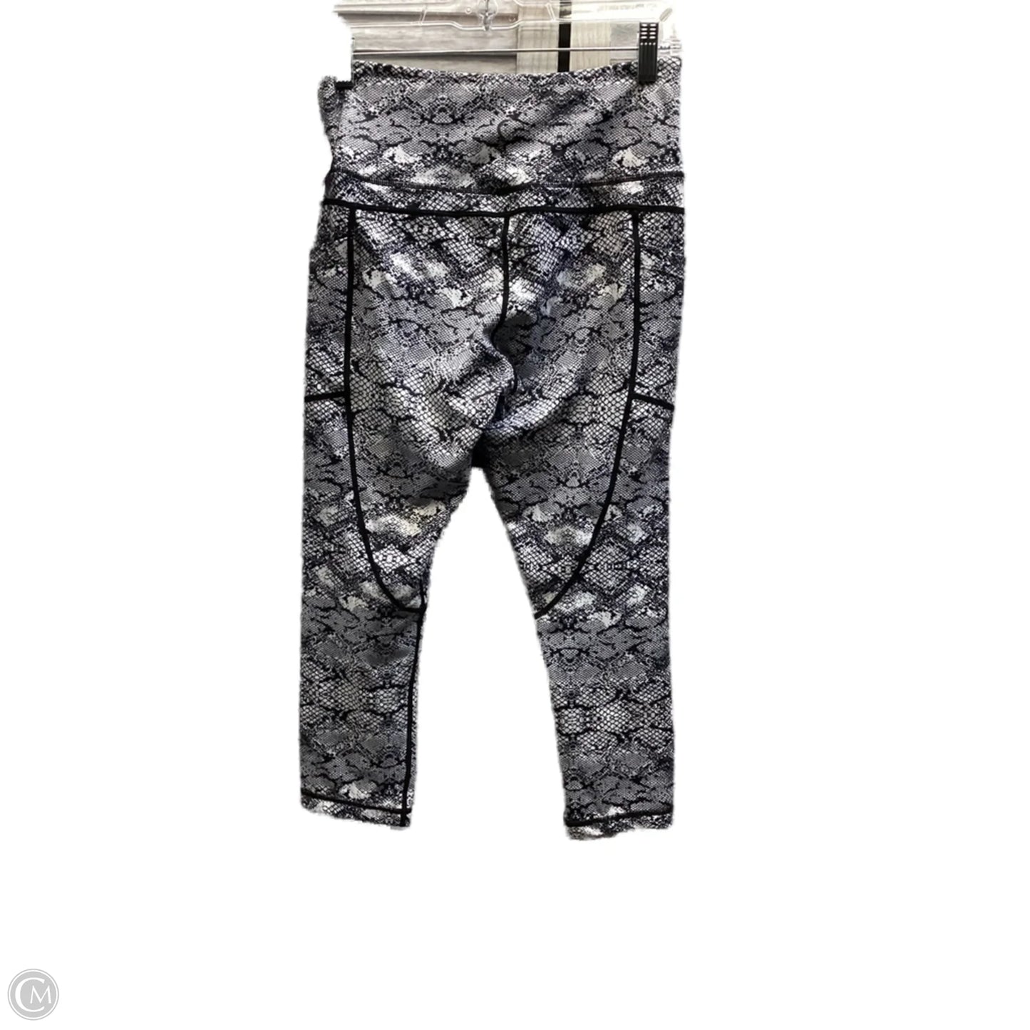Athletic Leggings By Zyia In Black & White, Size: 6