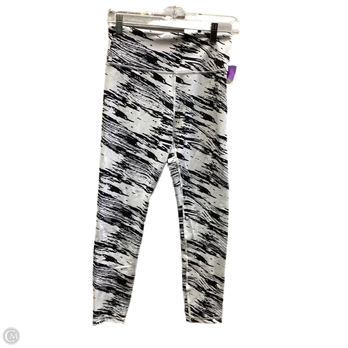Athletic Leggings By Zyia In Black & White, Size: 6