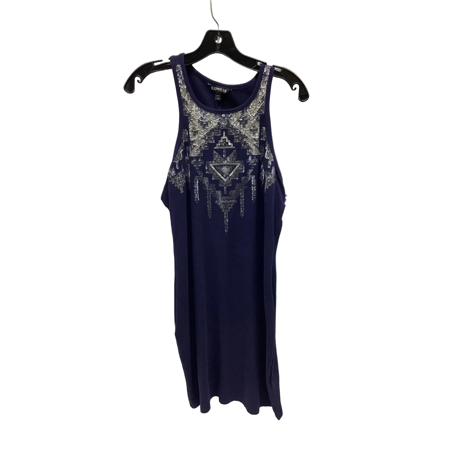 Dress Casual Midi By Express In Navy, Size: L