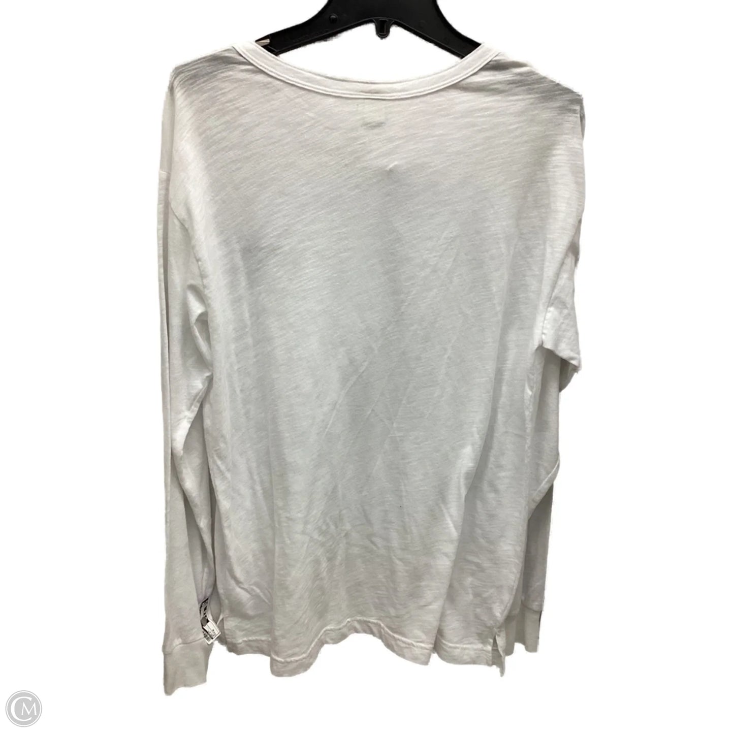 Top Long Sleeve By Pink In White, Size: M