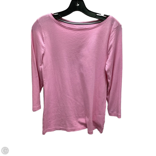 Top Long Sleeve By Talbots In Pink, Size: M
