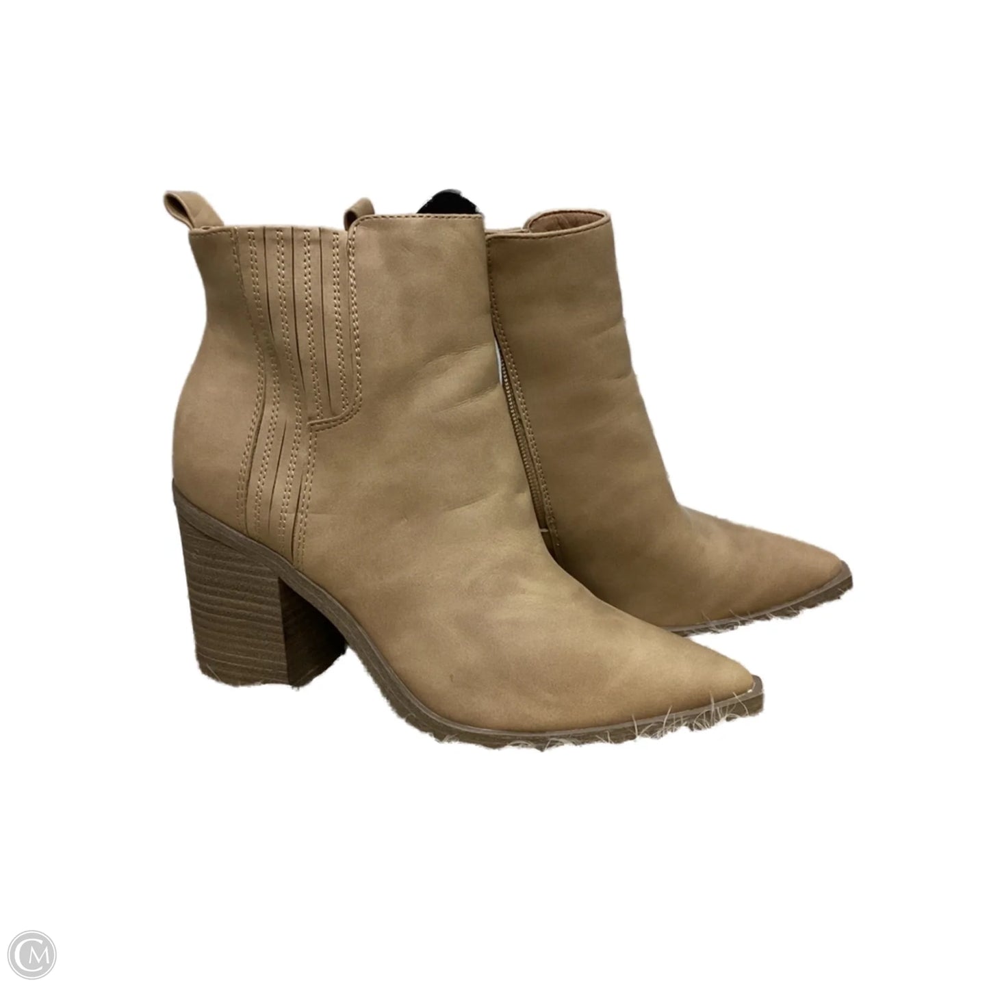 Boots Ankle Heels By Universal Thread In Tan, Size: 7.5