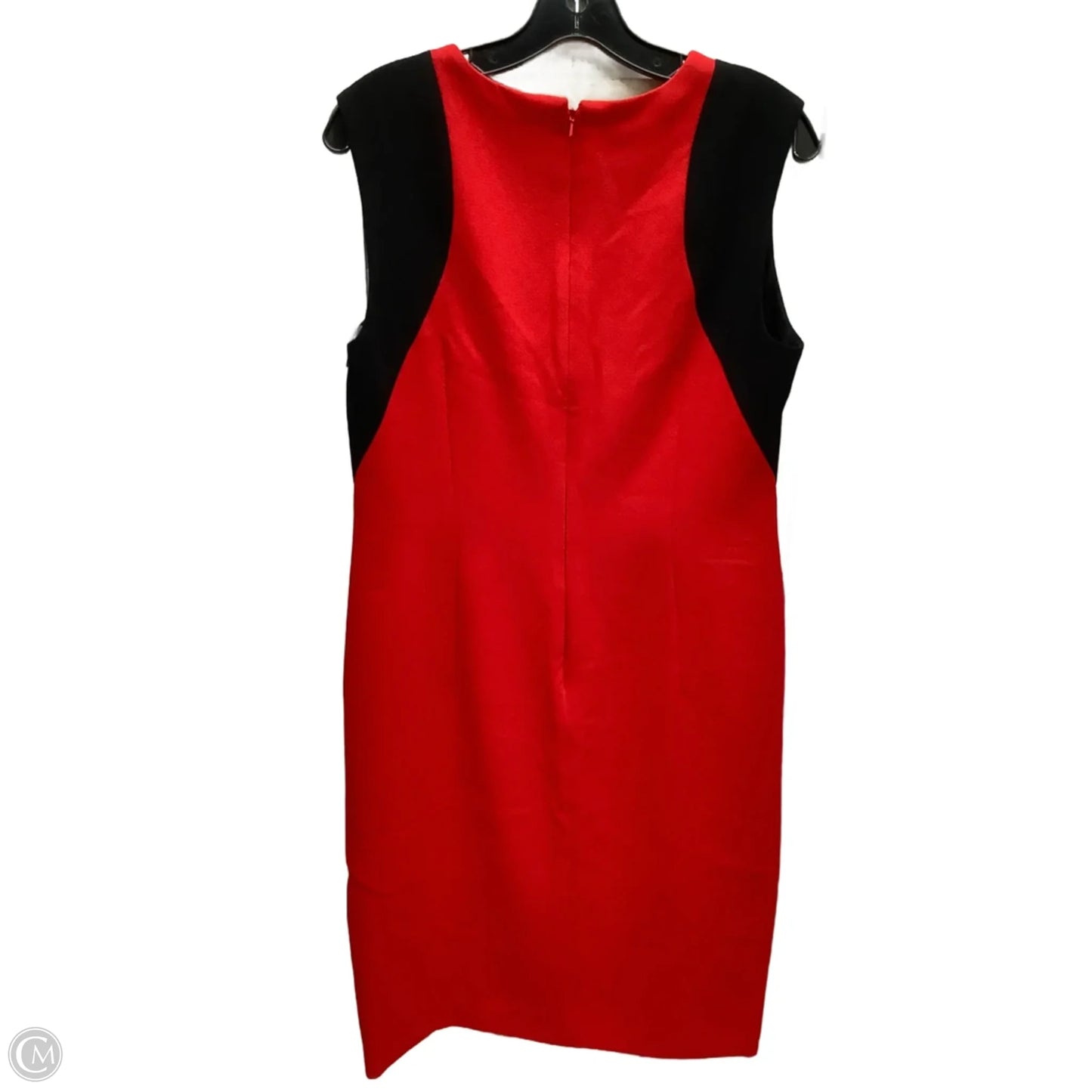 Dress Casual Midi By Anne Klein In Black & Red, Size: 10
