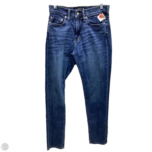 Jeans Straight By Abercrombie And Fitch In Blue Denim, Size: 6