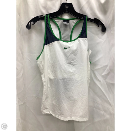 Athletic Tank Top By Nike In White, Size: M
