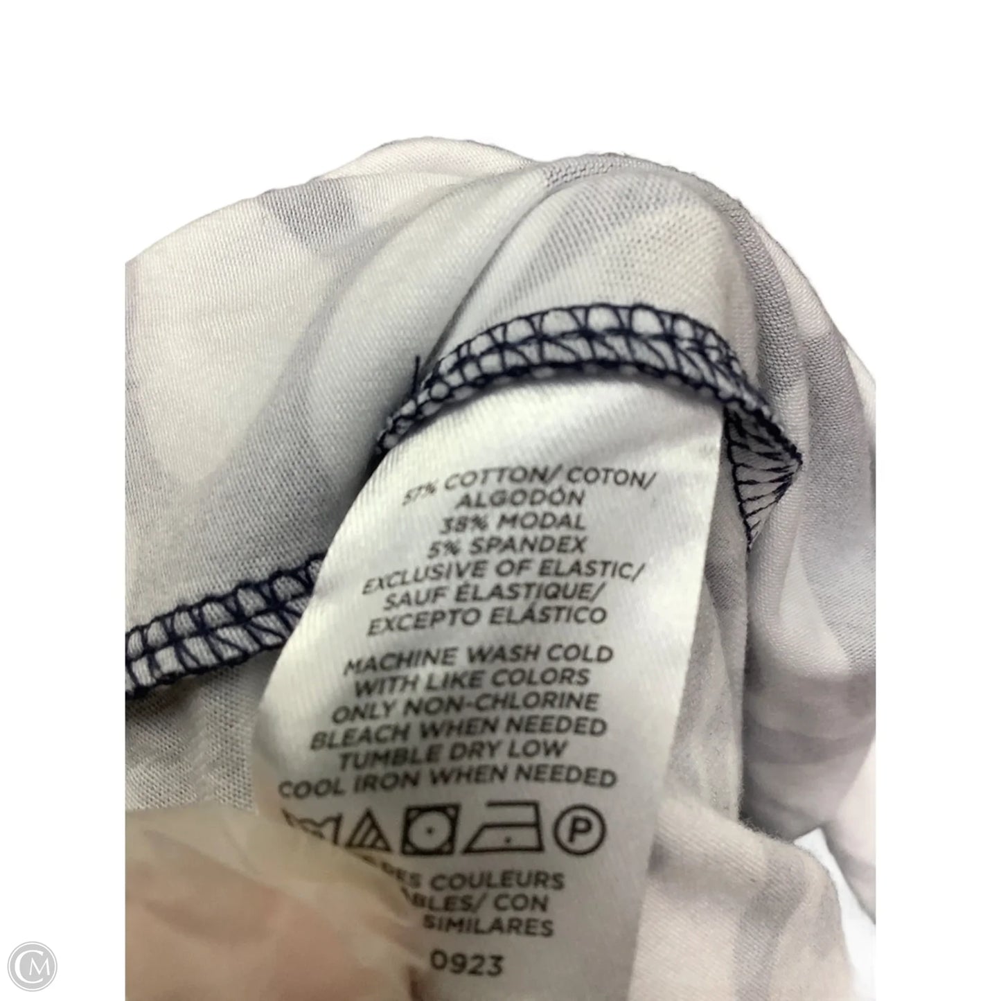 Dress Casual Midi By Loft In Blue & White, Size: S