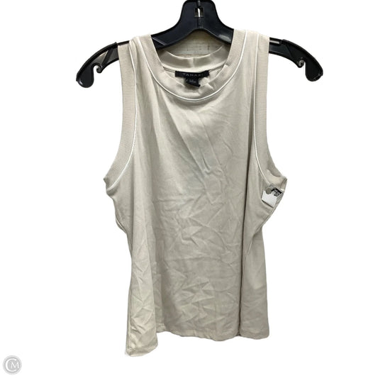 Top Sleeveless By Tahari By Arthur Levine In Beige, Size: Xl