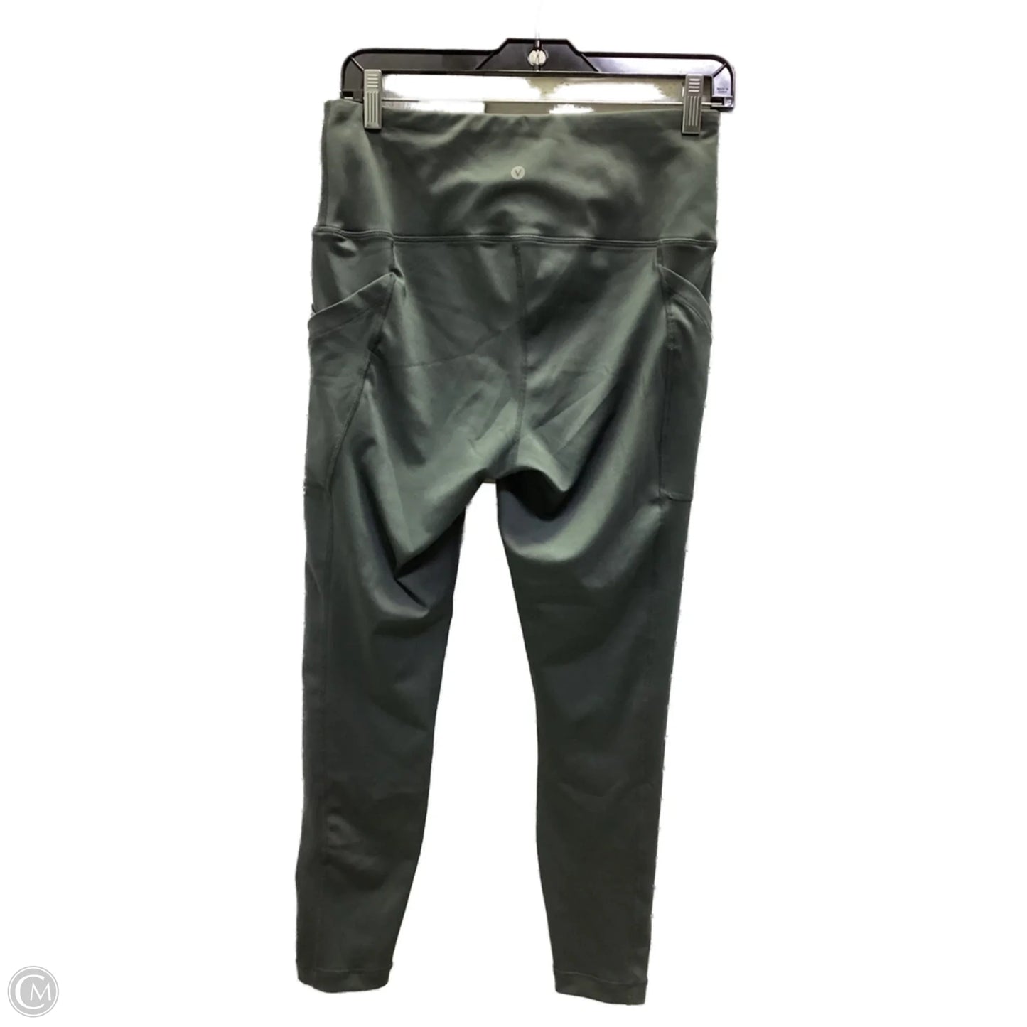 Athletic Leggings By Velocity In Grey, Size: L