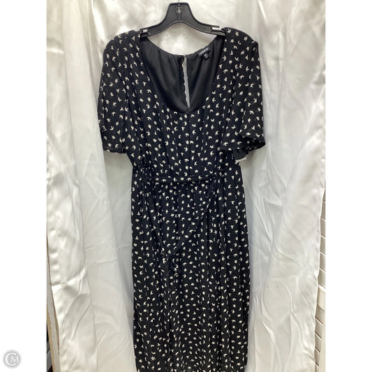 Dress Casual Midi By Torrid In Black & Cream, Size: M