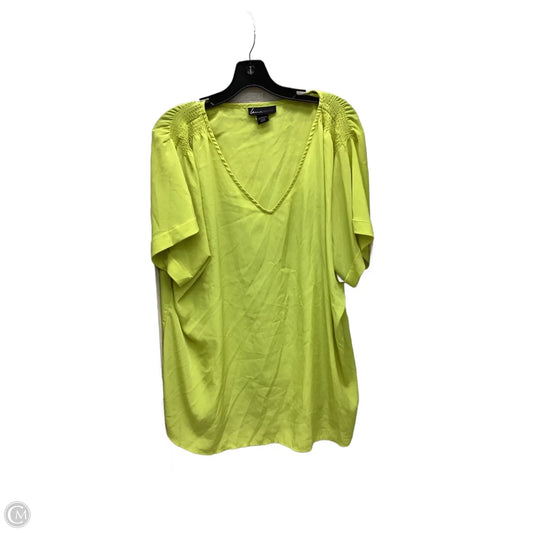 Top Short Sleeve By Lane Bryant In Green, Size: 2x