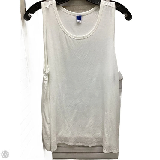 Top Sleeveless By Old Navy In White, Size: L