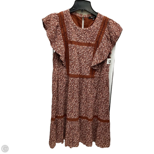 Dress Casual Midi By Madewell In Brown, Size: M