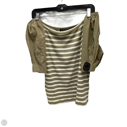 Top Short Sleeve By J. Crew In Striped Pattern, Size: Xl