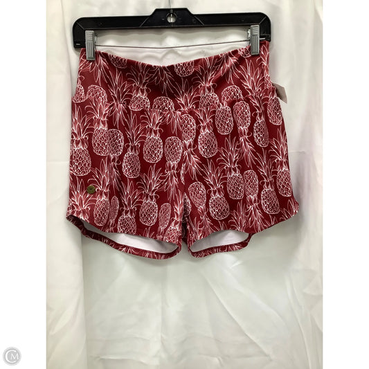 Athletic Shorts By Clothes Mentor In Red & White, Size: M