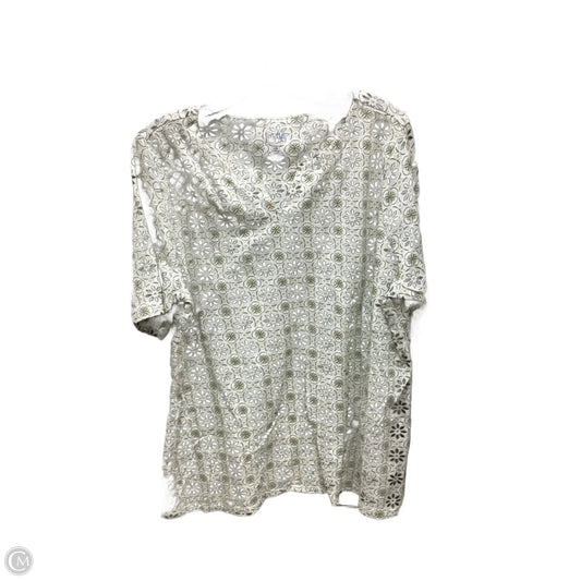 Top Short Sleeve By Croft And Barrow In Multi-colored, Size: Xxl